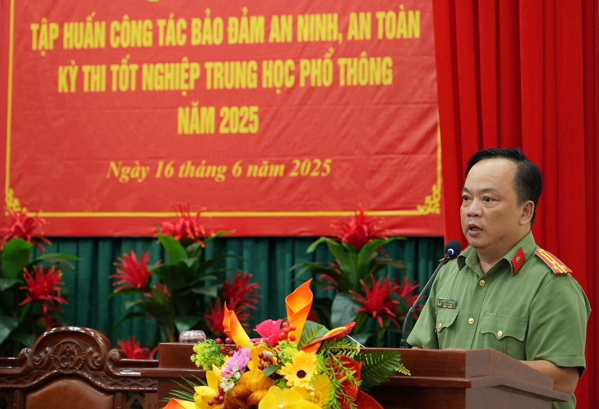 Bình Thuận huy động hàng trăm công an bảo vệ an ninh kỳ thi tốt nghiệp THPT 2025